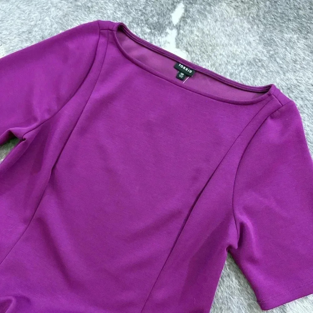 NWT Torrid Midi Studio Cupro Bodycon Dress - Picture 6 of 12
